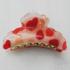 Fashional hair Clip with Acrylic, 85x47mm, Sold by Group