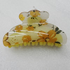 Fashional hair Clip with Acrylic, 85x47mm, Sold by Group