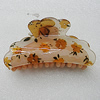 Fashional hair Clip with Acrylic, 85x47mm, Sold by Group