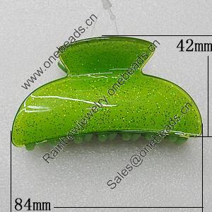 Fashional hair Clip with Acrylic, 84x42mm, Sold by Group