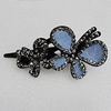 Fashional hair Clip with Plastic, 91x54mm, Sold by Group