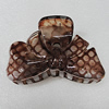 Fashional hair Clip with Plastic, 80x51mm, Sold by Group