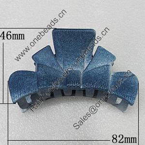 Fashional hair Clip with Plastic, 82x46mm, Sold by Group