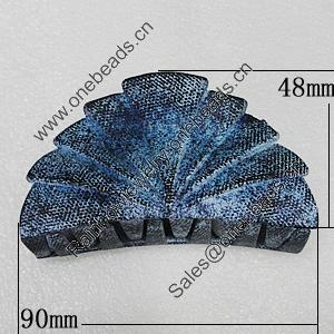 Fashional hair Clip with Plastic, 90x48mm, Sold by Group