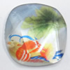 Resin Faceted Cabochons, No-Hole Jewelry findings, 26mm, Sold by Bag