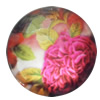 Resin Cabochons, No-Hole Jewelry findings, 25mm, Sold by Bag