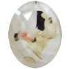 Resin Faceted Cabochons, No-Hole Jewelry findings, 30x40mm, Sold by Bag