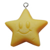 Resin Pendants, Star 32mm, Sold by Bag 