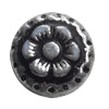 Antique Silver Plastic Beads, Flower, 8x4mm, Hole:Approx 2mm, Sold by Bag