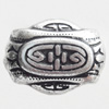 Antique Silver Plastic Beads, 20x15mm, Hole:Approx 3mm, Sold by Bag