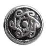 Antique Silver Plastic Beads, 9x4mm, Hole:Approx 2mm, Sold by Bag