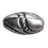 Antique Silver Plastic Beads, 13x7mm, Hole:Approx 2mm, Sold by Bag