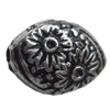 Antique Silver Plastic Beads, 13x9mm, Hole:Approx 3mm, Sold by Bag