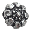 Antique Silver Plastic Beads, 9mm, Hole:Approx 2mm, Sold by Bag