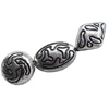 Antique Silver Plastic Beads, Mix Style, 14-17x11mm, Hole:Approx 3mm, Sold by Bag
