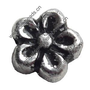 Antique Silver Plastic Beads, 7mm, Hole:Approx 2mm, Sold by Bag