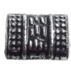 Antique Silver Plastic Beads, 9x7mm, Hole:Approx 2mm, Sold by Bag