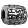 Antique Silver Plastic Beads, 9x10mm, Hole:Approx 4mm, Sold by Bag