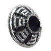 Antique Silver Plastic Beads, 10x6mm, Hole:Approx 4mm, Sold by Bag