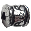 Antique Silver Plastic Beads, 8x9mm, Hole:Approx 2mm, Sold by Bag