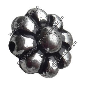 Antique Silver Plastic Beads, 8x5mm, Hole:Approx 2mm, Sold by Bag