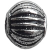 Antique Silver Plastic Beads, 7mm, Hole:Approx 2mm, Sold by Bag