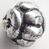 Antique Silver Plastic Beads, 8x10mm, Hole:Approx 2mm, Sold by Bag