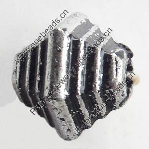 Antique Silver Plastic Beads, 10mm, Hole:Approx 2mm, Sold by Bag