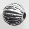 Antique Silver Plastic Beads, 8mm, Hole:Approx 2mm, Sold by Bag