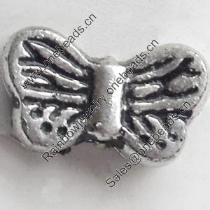 Antique Silver Plastic Beads, 14x9mm, Hole:Approx 2mm, Sold by Bag