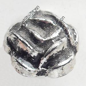 Antique Silver Plastic Beads, 9x10mm, Hole:Approx 2mm, Sold by Bag