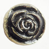 Antique Silver Plastic Beads, 16mm, Hole:Approx 4mm, Sold by Bag