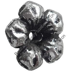 Antique Silver Plastic Beads, 14x5mm, Hole:Approx 2mm, Sold by Bag