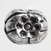 Antique Silver Plastic Beads, 12x9mm, Hole:Approx 2mm, Sold by Bag