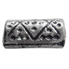 Antique Silver Plastic Beads, 14x7mm, Hole:Approx 2mm, Sold by Bag