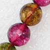 Crackle Glass Beads, Faceted Round, 10mm, Hole:Approx 1mm, Sold per 16-inch Strand 