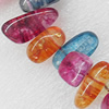 Crackle Glass Beads, Nugget, 12-20mm, Hole:Approx 1mm, Sold per 16-inch Strand 