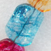 Crackle Glass Beads, 18x25mm, Hole:Approx 1mm, Sold per 16-inch Strand 
