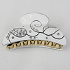 Fashional hair Clip with Acrylic, 95x50mm, Sold by Group