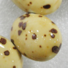 Ceramics Beads, Flat Oval 24x17mm Hole:2mm, Sold by Bag