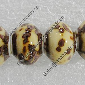 Ceramics Beads, lantern 15x11mm Hole:3.5mm, Sold by Bag