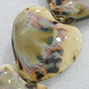Ceramics Beads, Heart 49x47mm Hole:3mm, Sold by Bag