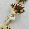 Ceramics Beads, Sector 23x17mm Hole:3mm, Sold by Bag