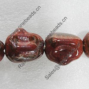 Ceramics Beads, Round 35mm Hole:6mm, Sold by Bag