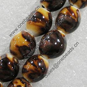 Ceramics Beads, Oval 11x10mm Hole:2mm, Sold by Bag