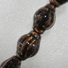 Ceramics Beads, Lantern 22x16mm Hole:2mm, Sold by Bag