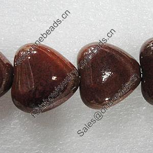 Ceramics Beads, Heart 27x25mm Hole:2mm, Sold by Bag
