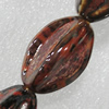 Ceramics Beads, Fluted Oval 30x16mm Hole:3mm, Sold by Bag