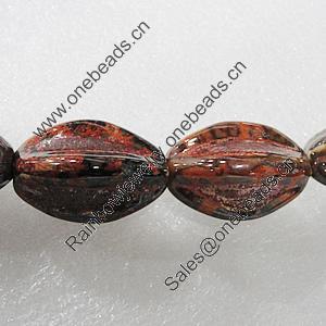 Ceramics Beads, Fluted Oval 30x16mm Hole:3mm, Sold by Bag