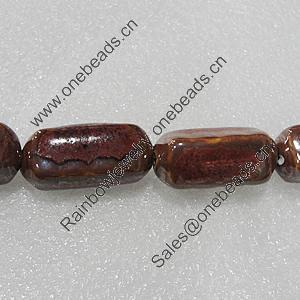 Ceramics Beads, Tube 28x12mm Hole:3mm, Sold by Bag